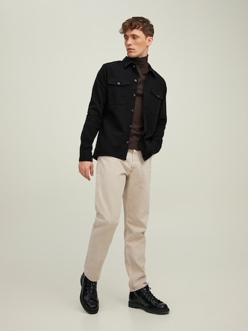 juoda JACK & JONES Patogus modelis Marškiniai 'Jay'