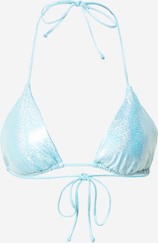 NLY by Nelly Triangel Bikinitop in Blauw: voorkant