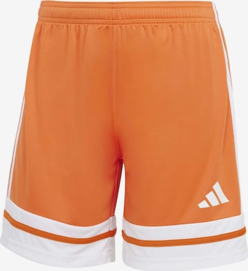 ADIDAS PERFORMANCE Loose fit Workout Pants 'Squa25' in Orange: front