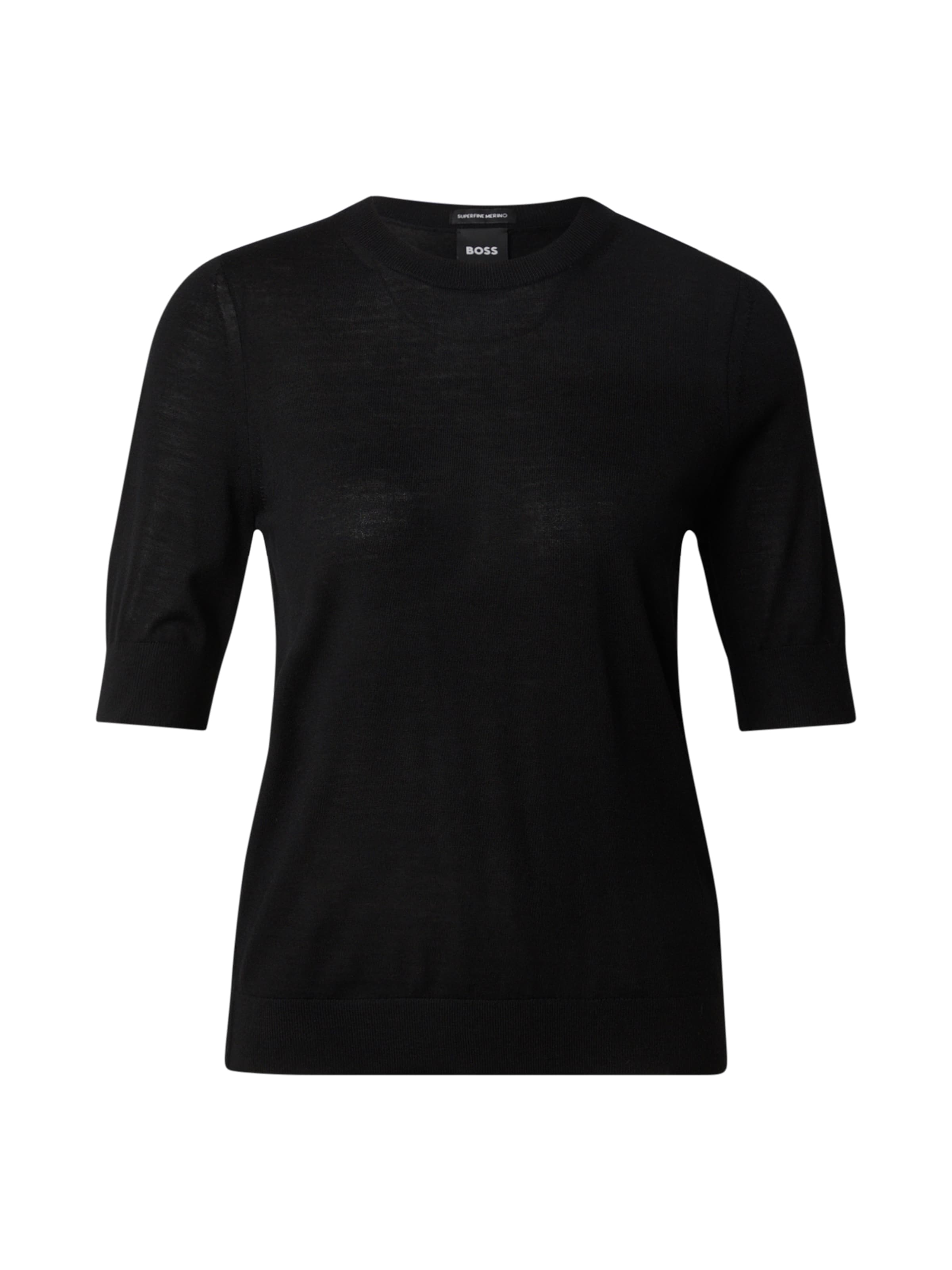 BOSS Sweter &#x27;Farbella&#x27; w kolorze czarny: przód