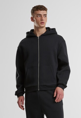 Urban Classics Sweat jacket in Black: front