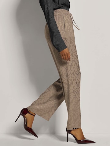 MADELEINE Wide leg Broek in Beige