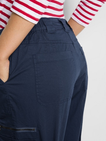 bonprix Regular Cargobroek in Blauw