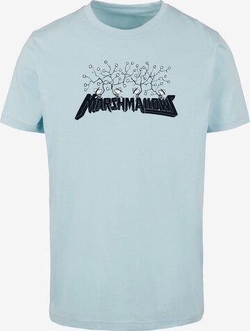 Merchcode Shirt 'Peanuts - Marshmallows' in Blue: front