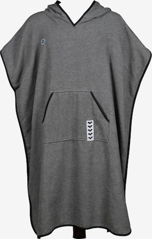 ARENA Athletic Robe 'ICONS HOODED PONCHO' in Grey: front