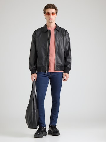 raudona Calvin Klein Jeans Marškinėliai 'CLASSIC'