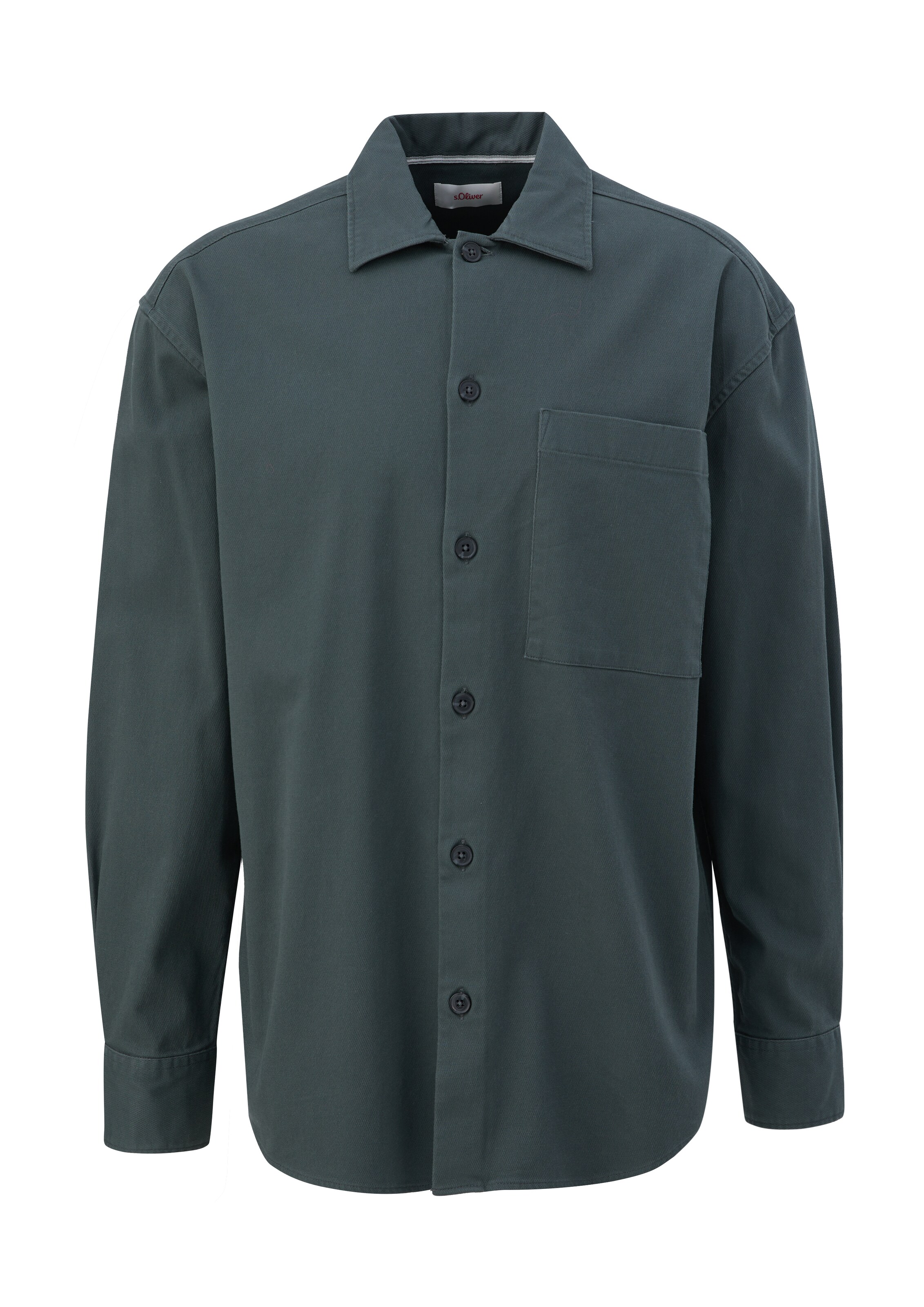 s.Oliver Regular Fit Hemd in Grün: Vorderseite