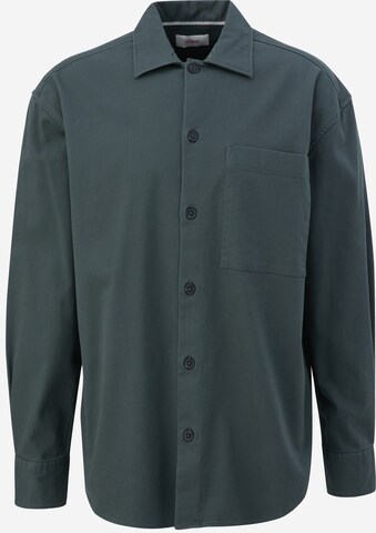 s.Oliver Regular fit Button Up Shirt in Green: front