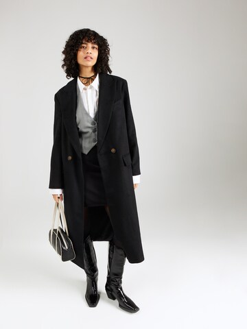 TOPSHOP Between-Seasons Coat in Black