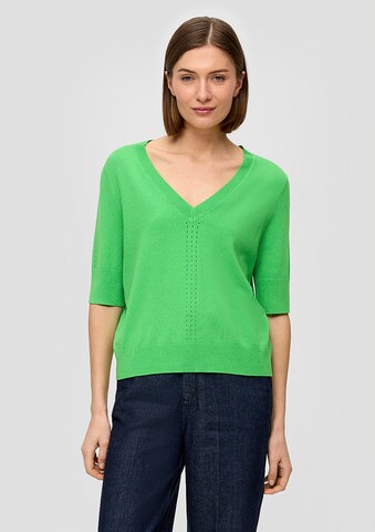 Pullover di s.Oliver BLACK LABEL in verde: frontale