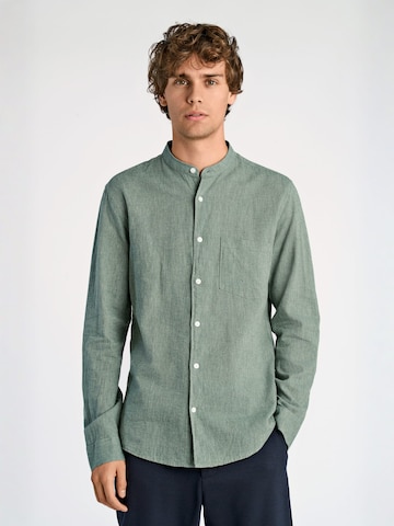 Lindbergh Slim fit Button Up Shirt in Green