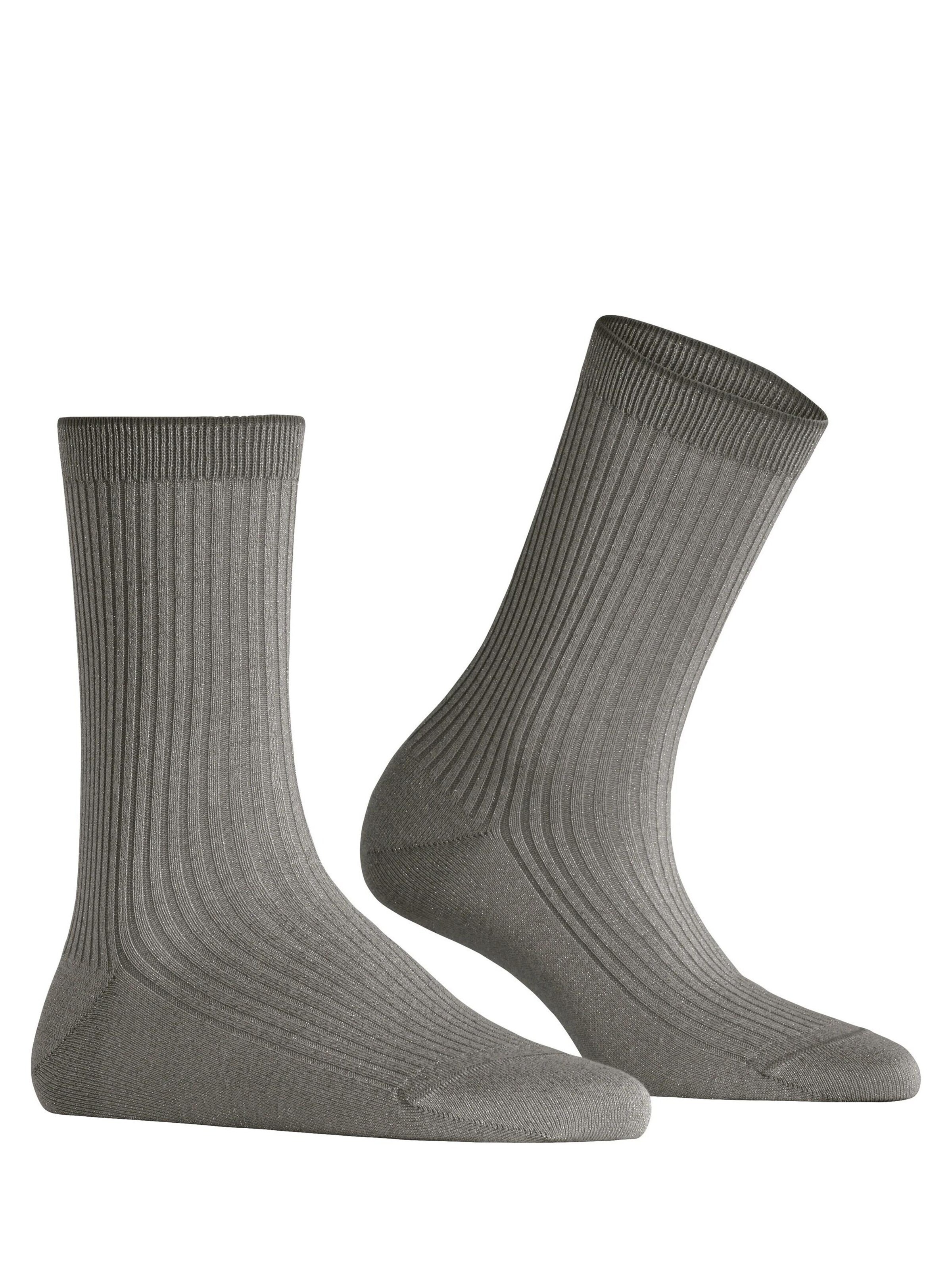FALKE Socks 'Shiny Rib' in Red