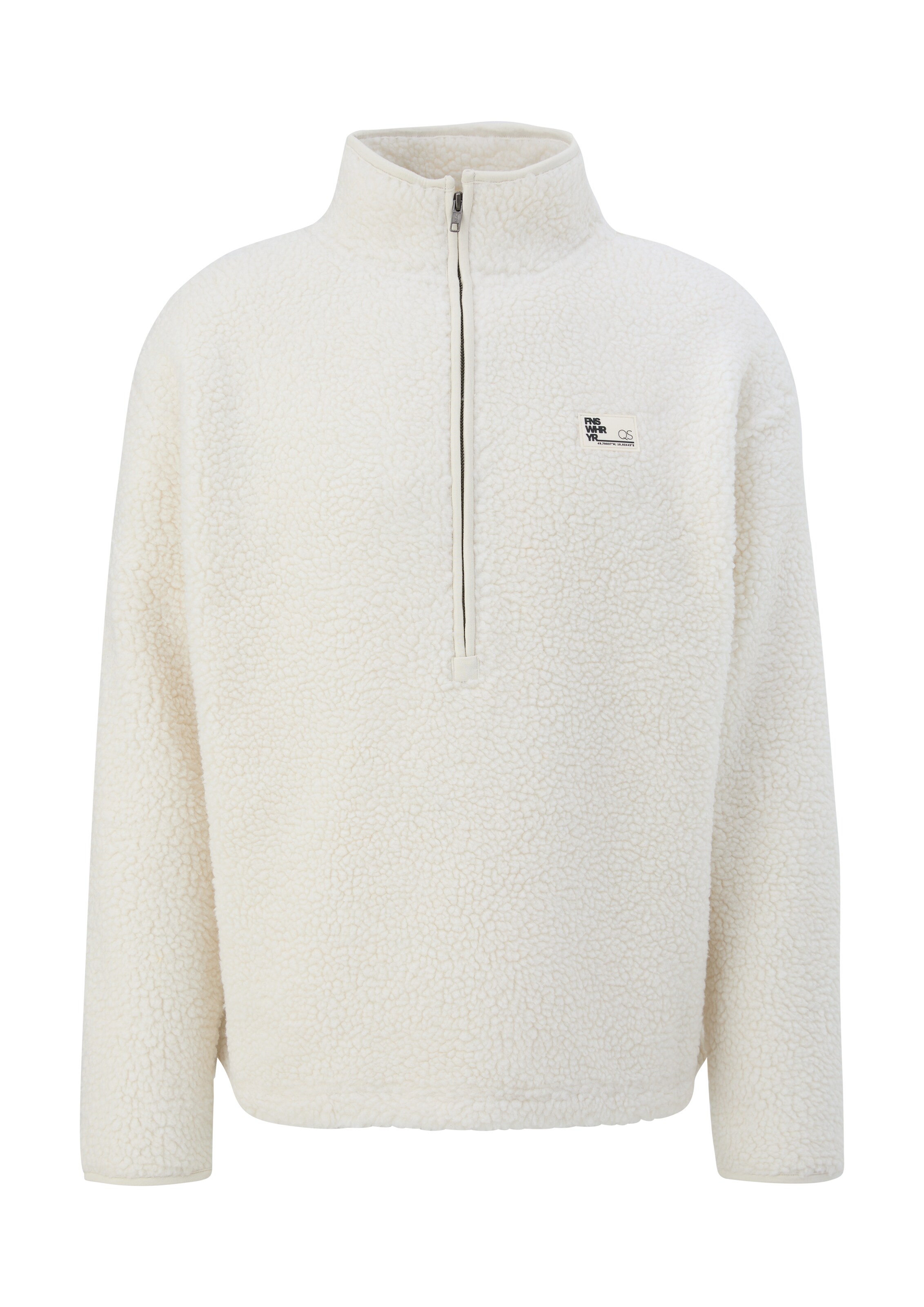 QS Sweatshirt in Beige: voorkant