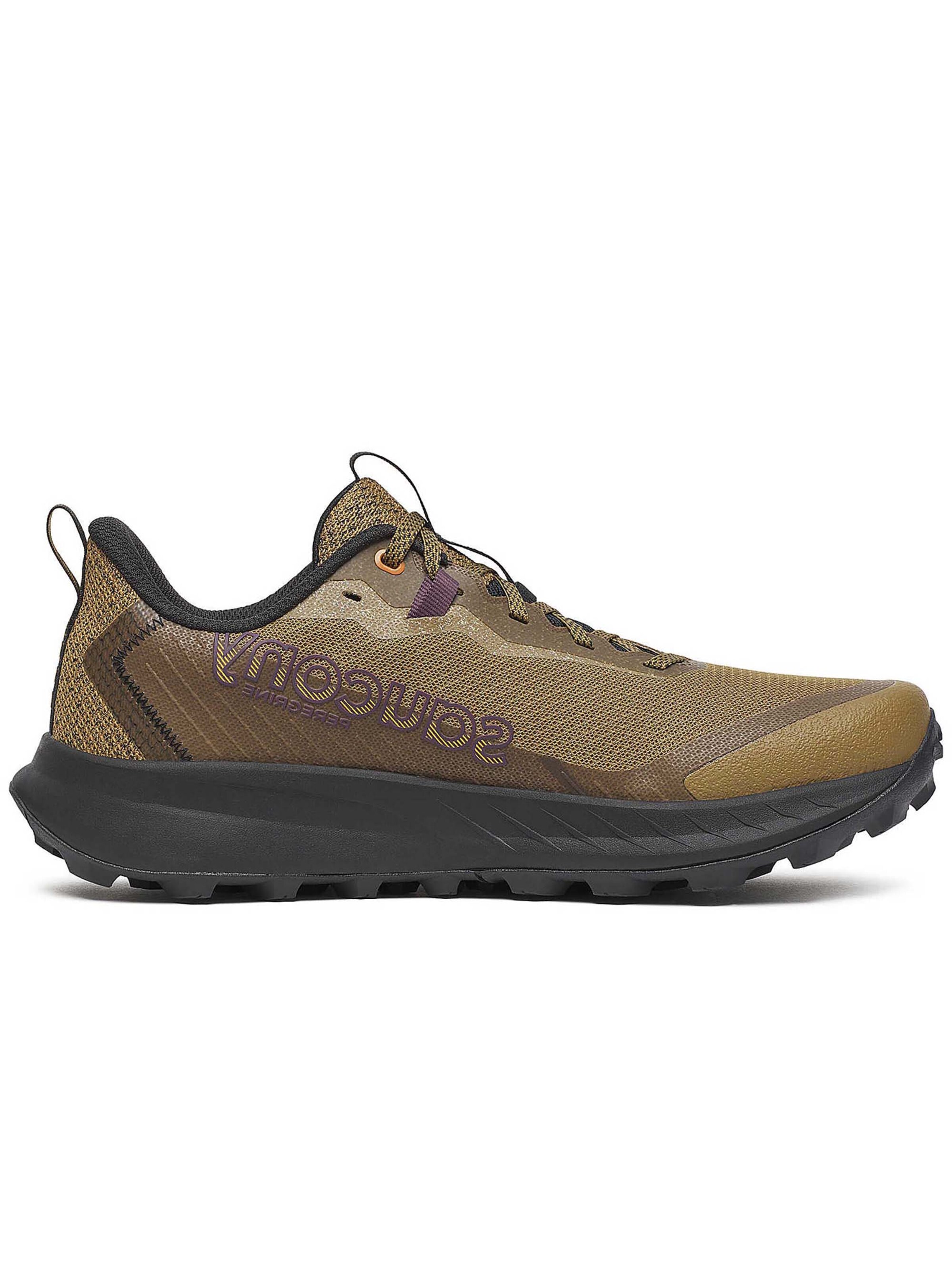 Chaussure de course saucony en marron