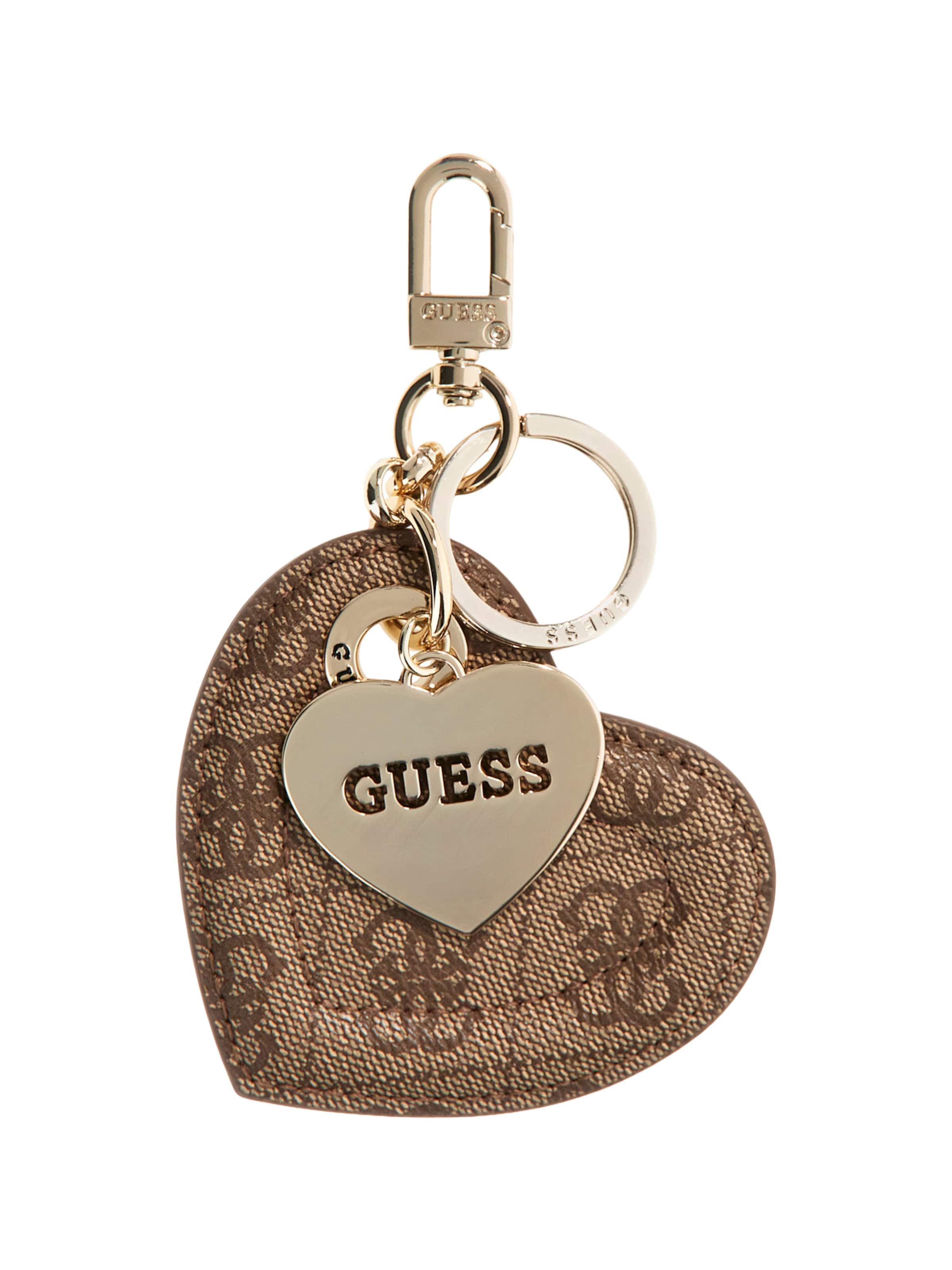 GUESS Avaimenperä 'YESBA' värissä beige: etupuoli
