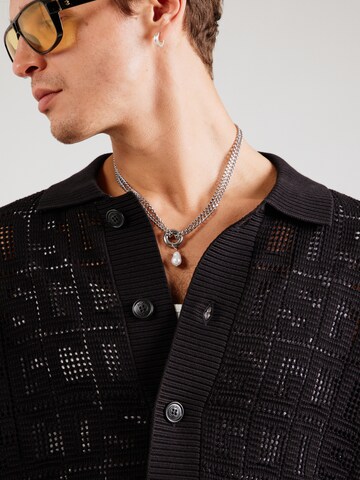 GCDS Strickjacke in Schwarz