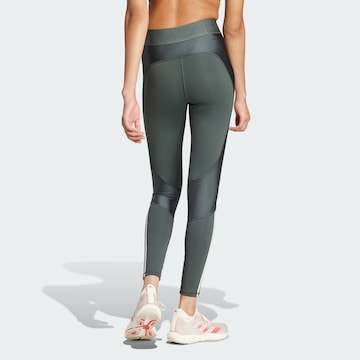 ADIDAS PERFORMANCE Skinny Sports trousers 'Hyperglam Shine Full-length' in Green