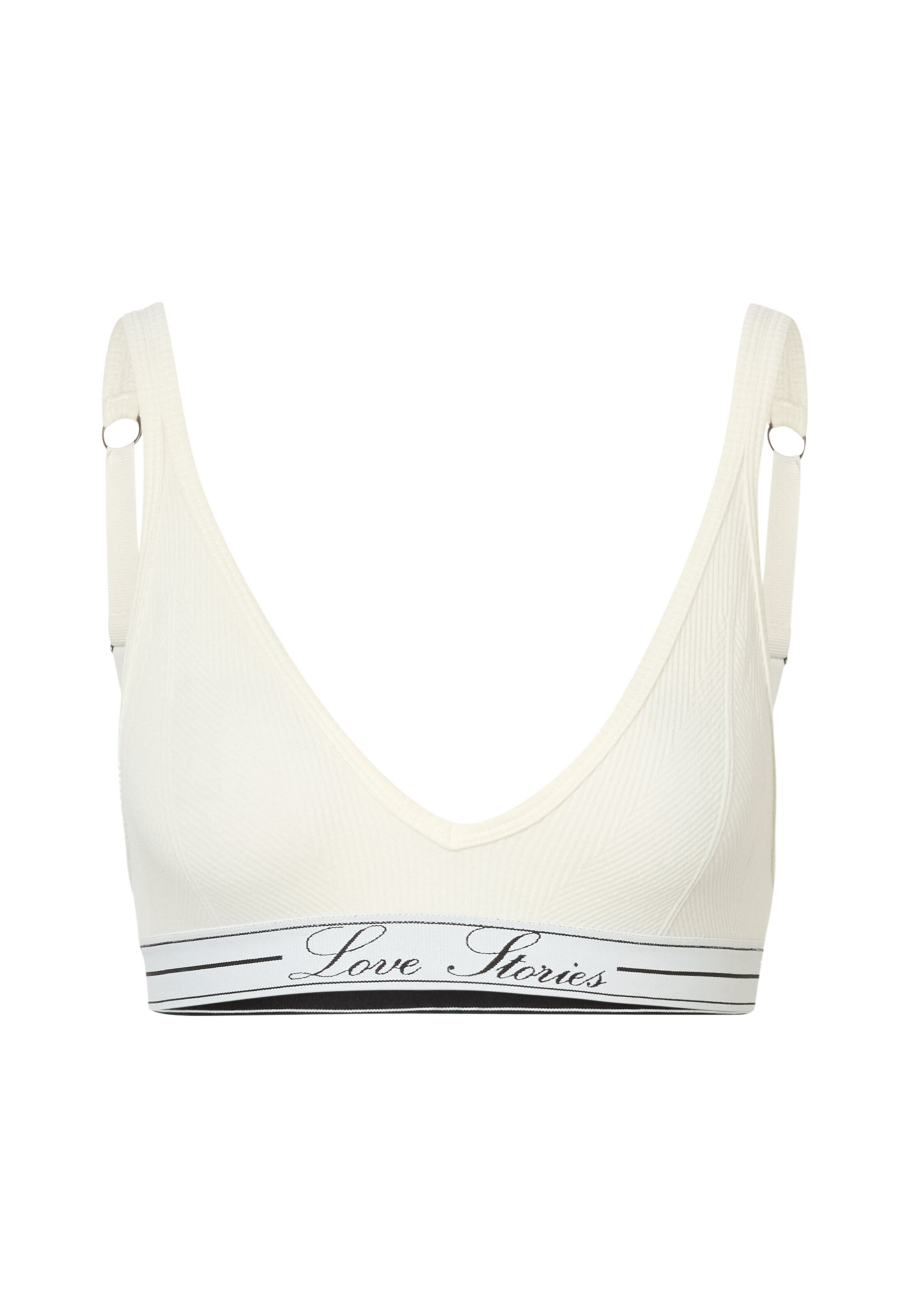 Triangolo Reggiseno 'Posey' di LOVE Stories in bianco: frontale