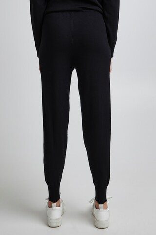 PULZ Jeans - Tapered Calças 'Sara' em preto