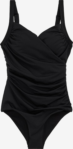 WE FashionJednodijelni kupaći kostim - crna boja: prednji dio