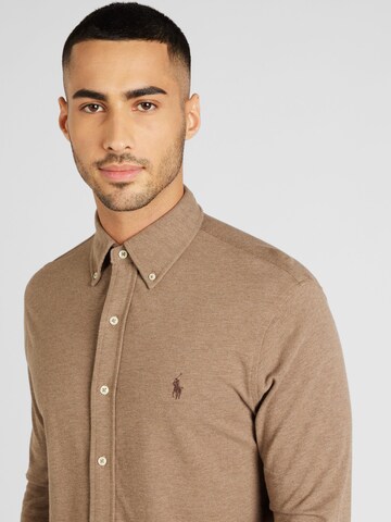Polo Ralph Lauren Regular Fit Hemd in Braun