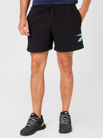 Reebok Regular Pants in Black: front