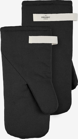 The Organic Company Potholders 'Mitts' in Black: front