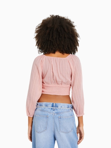 Bershka Bluse in Pink