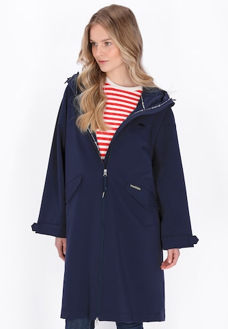 Schmuddelwedda Raincoat 'Functional' in Blue: front