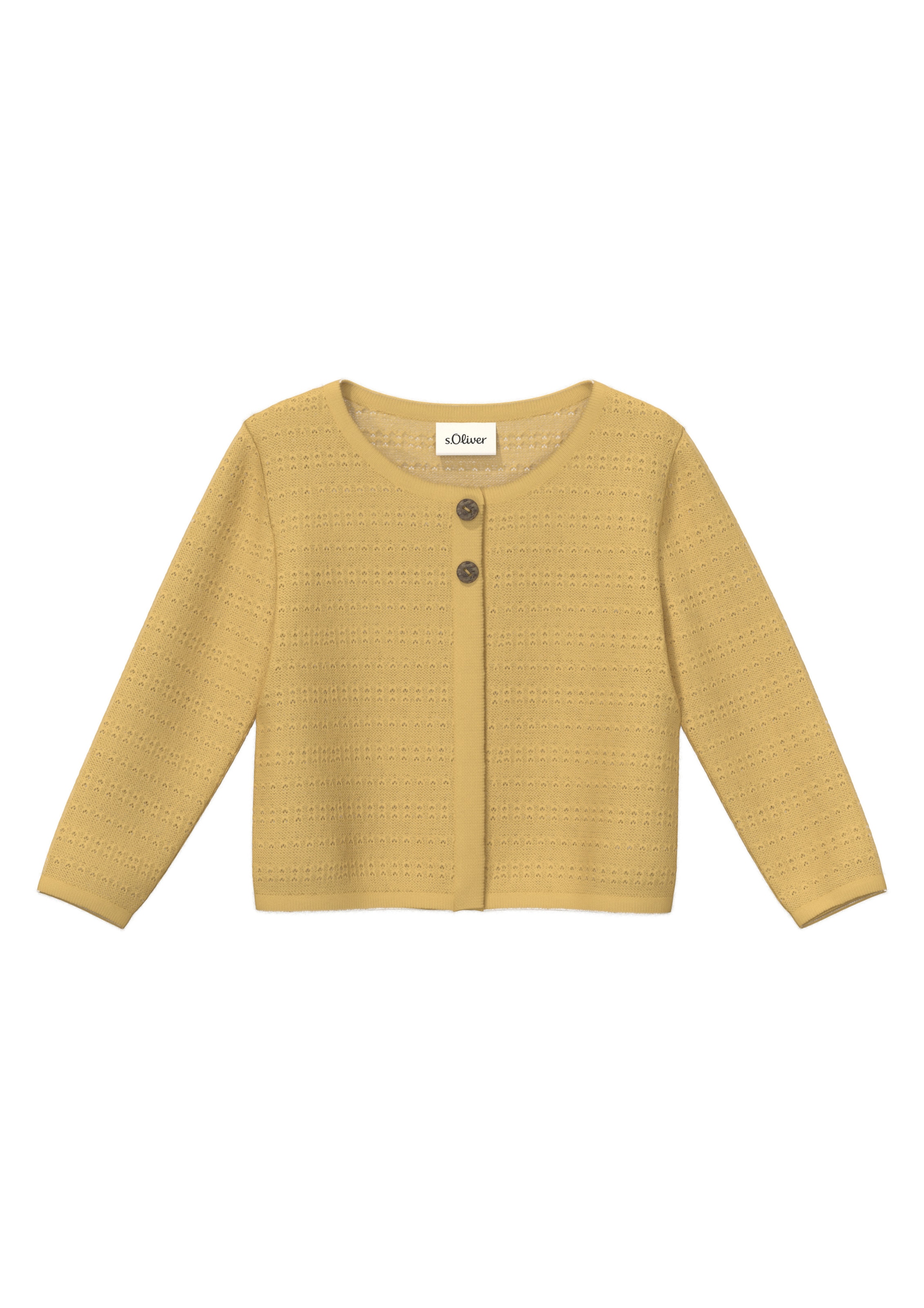 s.Oliver Knit cardigan in Yellow: front