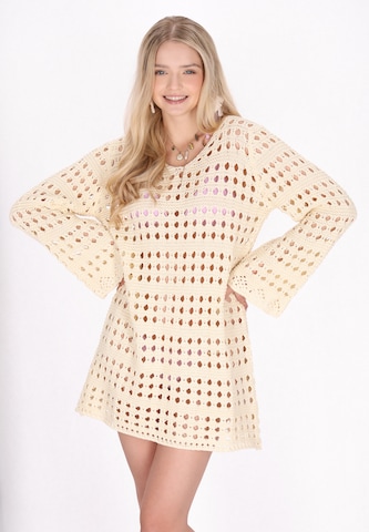 IZIA Knit dress 'Fashion Look' in Beige: front
