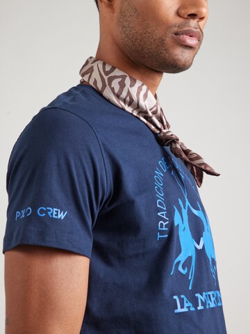 La Martina T-Shirt in Blau