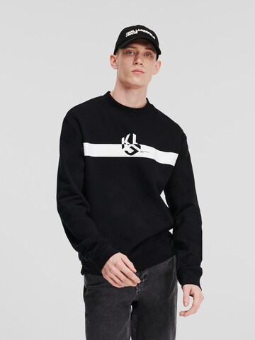 KARL LAGERFELD JEANS Sweatshirt in Black: front