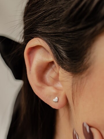 Hey Happiness Ohrringe 'Heart Trio' in Silber