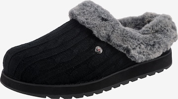 SKECHERS Hausschuh in Schwarz: Vorderseite