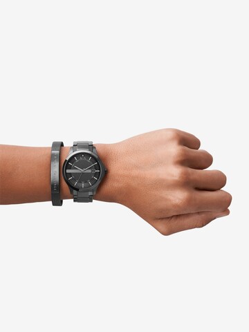 ARMANI EXCHANGE Armbanduhr in Schwarz: predná strana