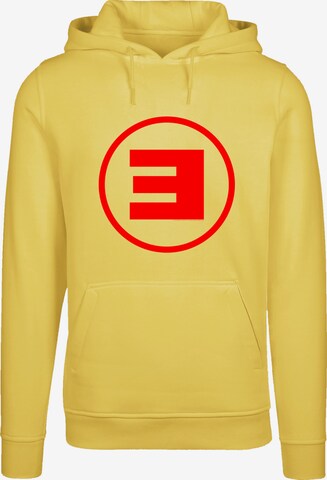 F4NT4STIC Sweatshirt 'Eminem Circle E Rap Hip Hop Music' in Yellow: front