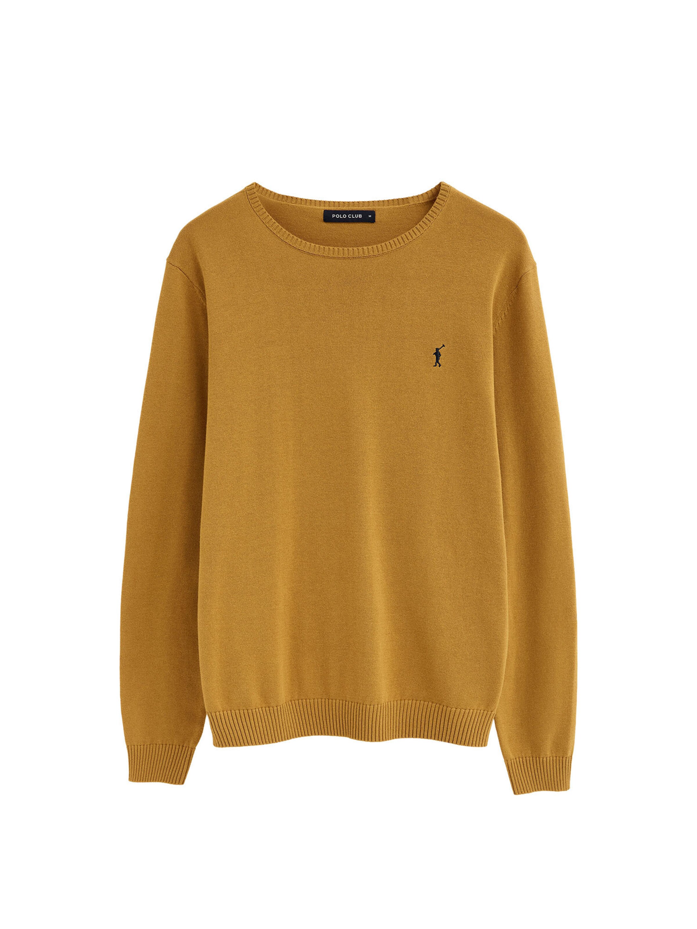 Polo Club Pullover 'Rigby' in Gelb: Vorderseite