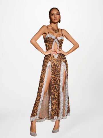 Mew Mews Dress 'Kiran' in Brown