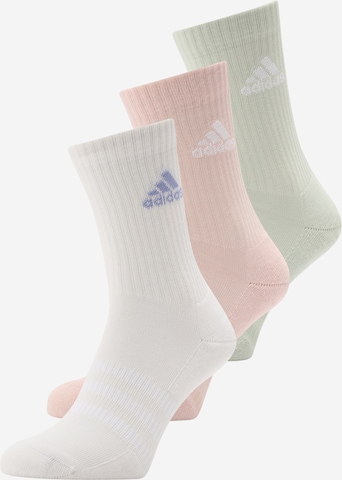Calzino sportivo 'Cushioned Crew' di ADIDAS PERFORMANCE in verde: frontale