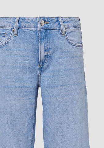 QS Wide Leg Jeans in Blau