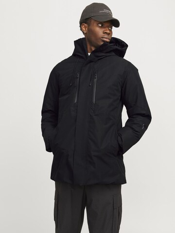 Parka d’hiver JACK & JONES en noir : devant