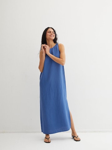 SILK & CASHMERE Dress in Blue