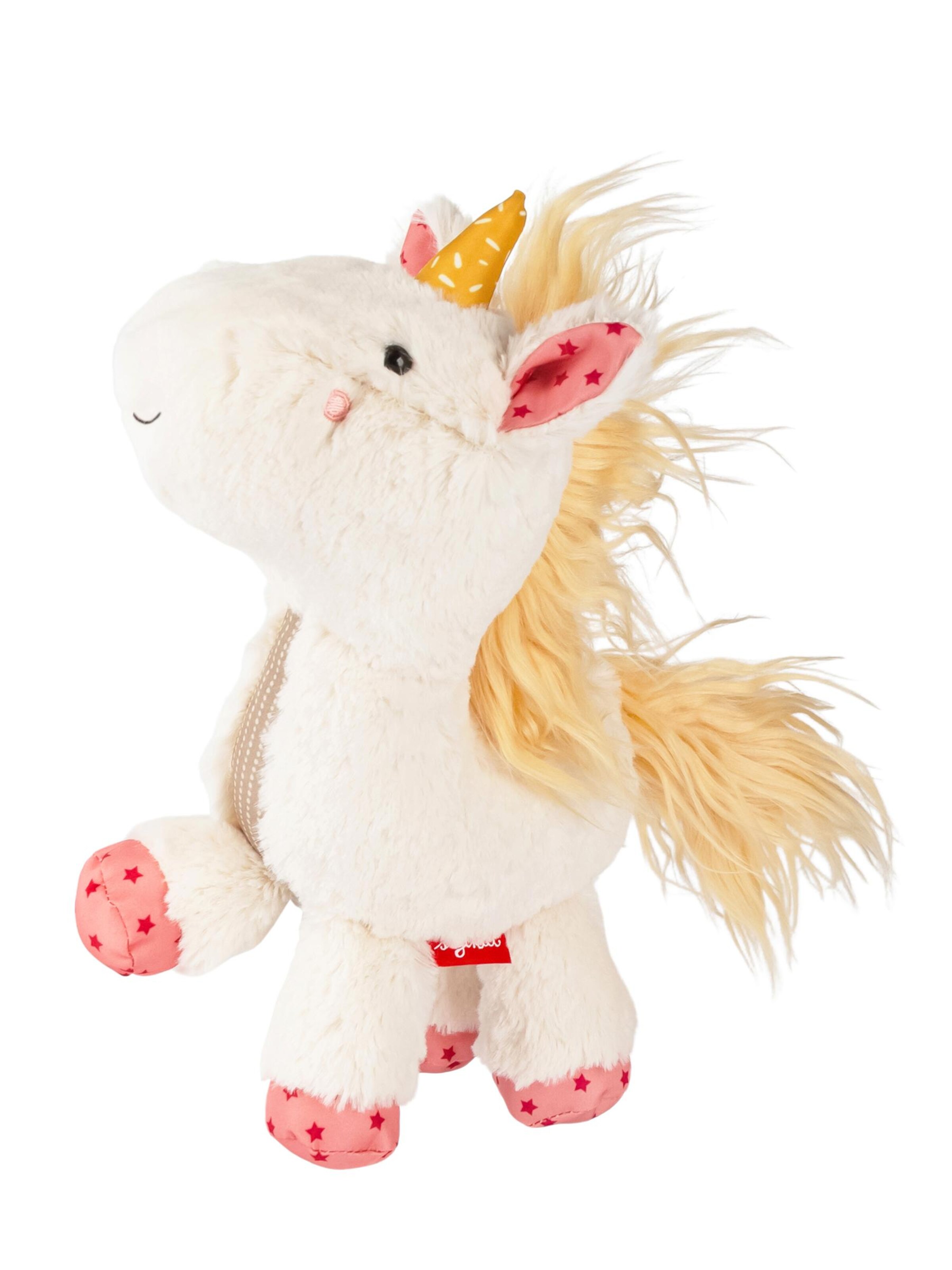 SIGIKID Stuffed animals 'Kuscheltier Einhorn Patchwork Sweety' in White: front