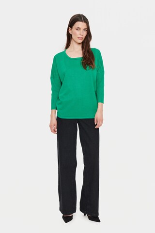 SAINT TROPEZ Sweater 'Mila' in Green