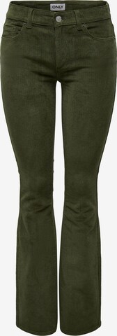 ONLY Flared Broek in Groen: voorkant