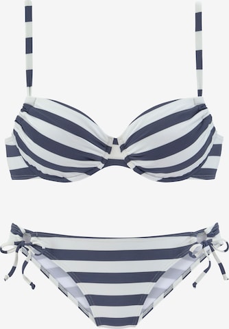 T-shirt Bikini di VENICE BEACH in blu: frontale