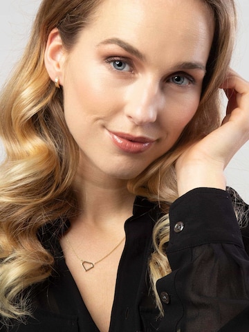 Lucardi Ohrringe 'Klassisch' in Gold: Vorderseite