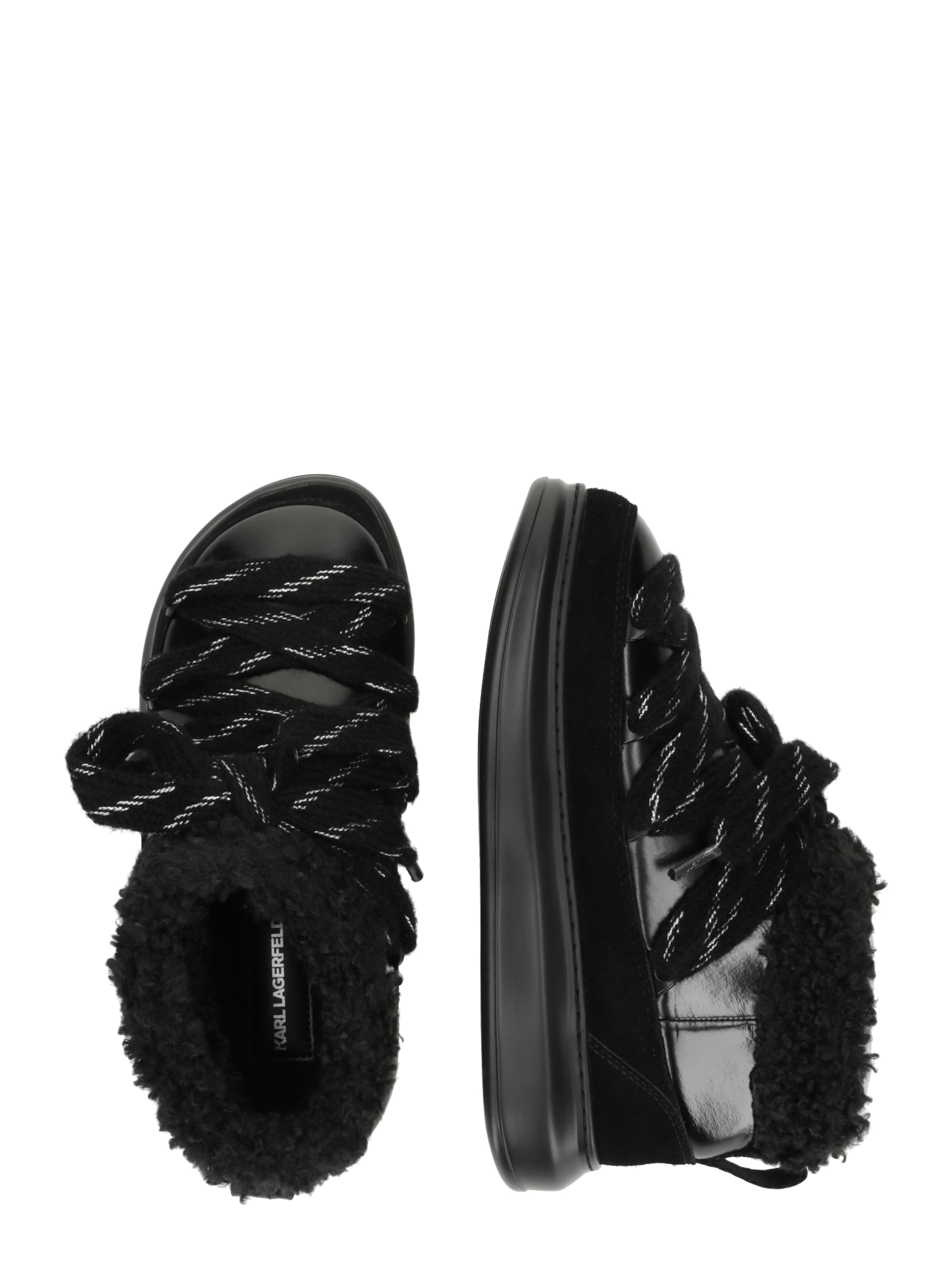 Bottines à lacets Karl Lagerfeld en noir