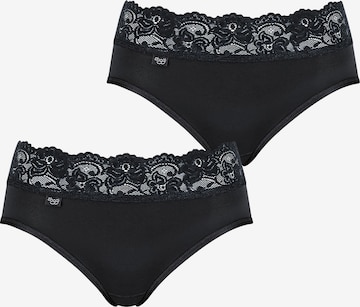 SLOGGI Slip 'Romance' in Schwarz: Vorderseite